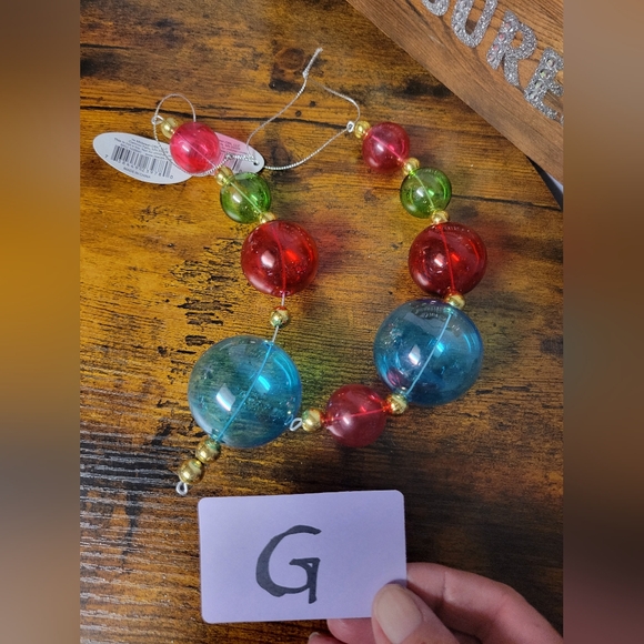 NWT lot of 2 glass bubble Christmas ornaments - Picture 4 of 5